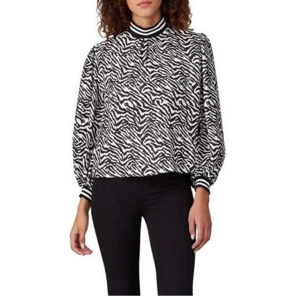 Hunter Bell printed silk Sydney top in size XS fits to Small. EUC - Picture 1 of 7